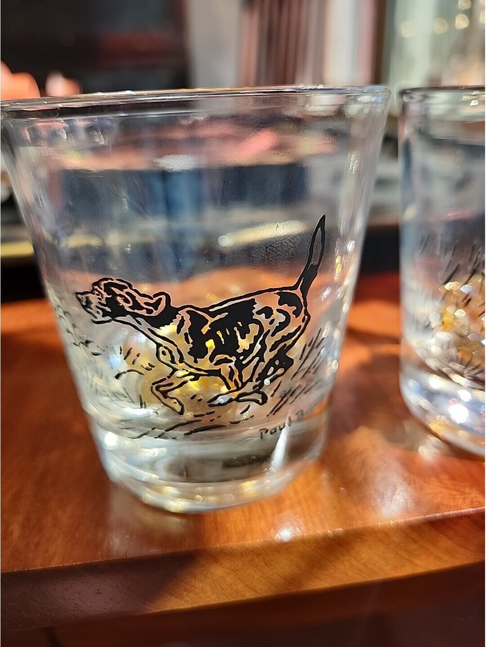 Set of 4 Hunting Dog Breed by Paul Brown for Brooks Brothers Old-Fashioned Glass